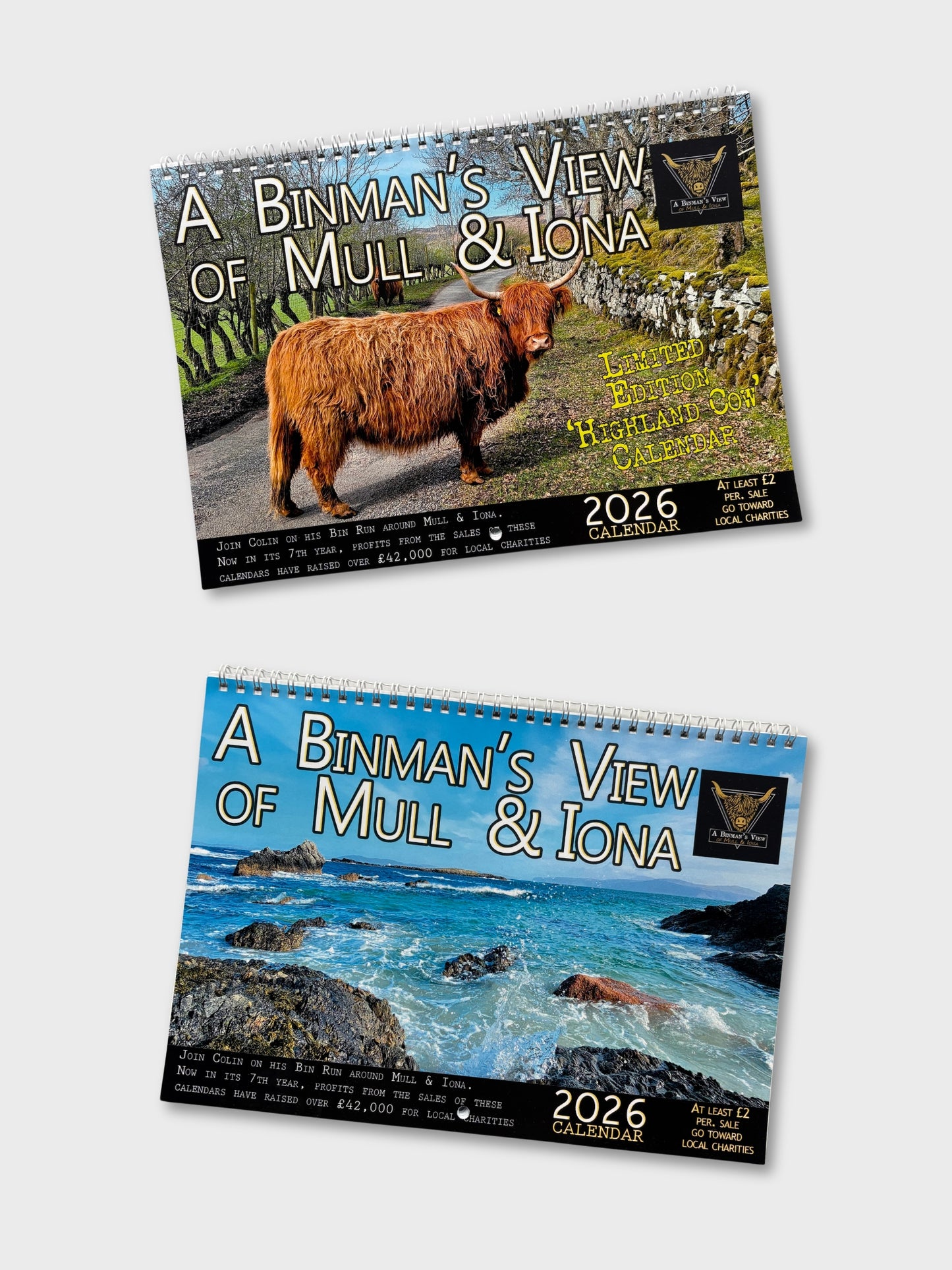 A Binman's View of Mull and Iona - 2026 Highland Cow Calendar
