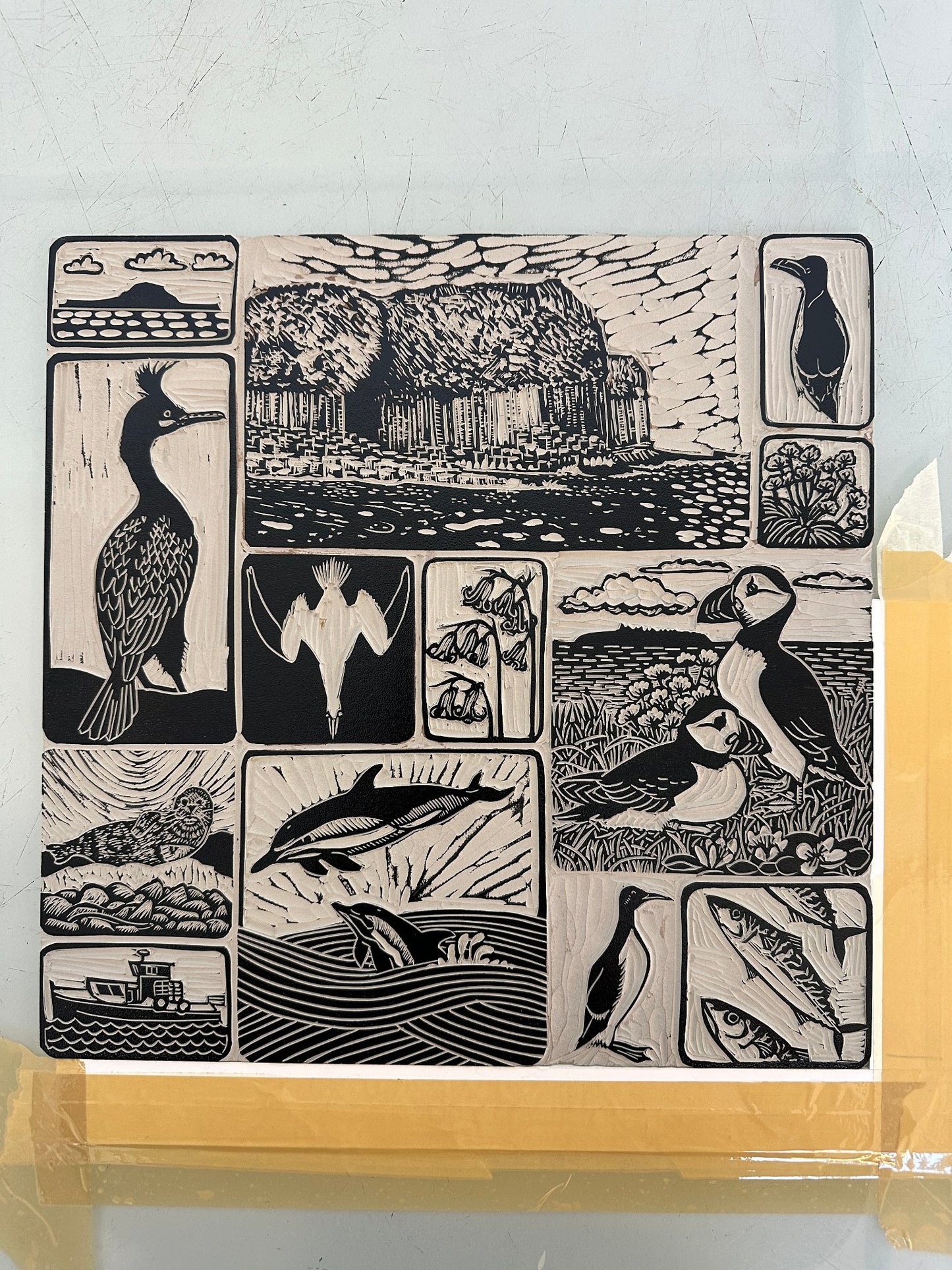 Turus Mara Original Linocut - 4