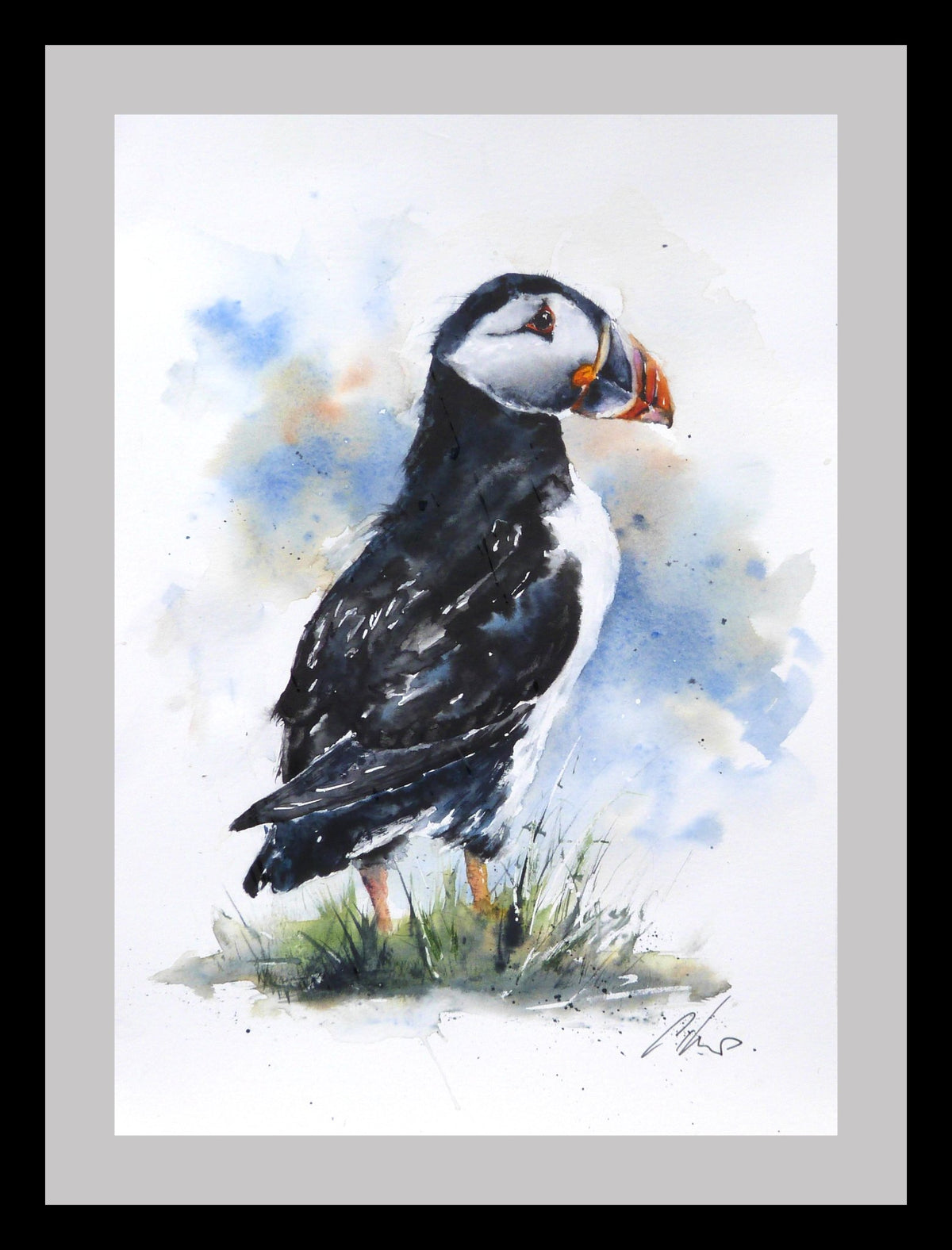 65538f7a329f1a3a70a34bd9_proud-puffin-watercolour-by-graham-kemp.-framed-2_1793438239881.jpg