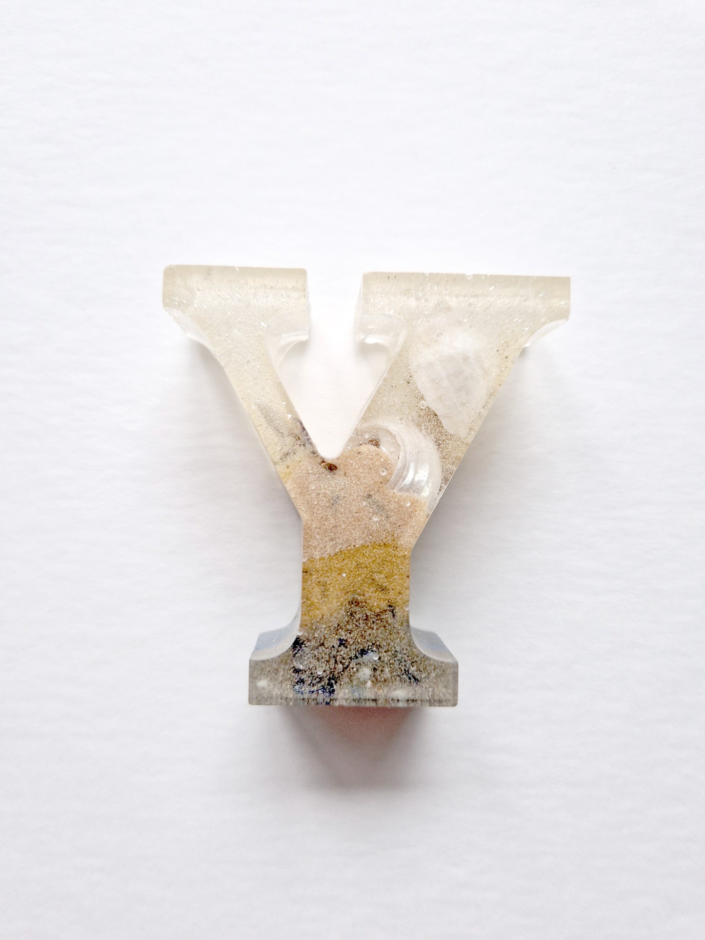 Sand and Shell Resin Letters and Numbers