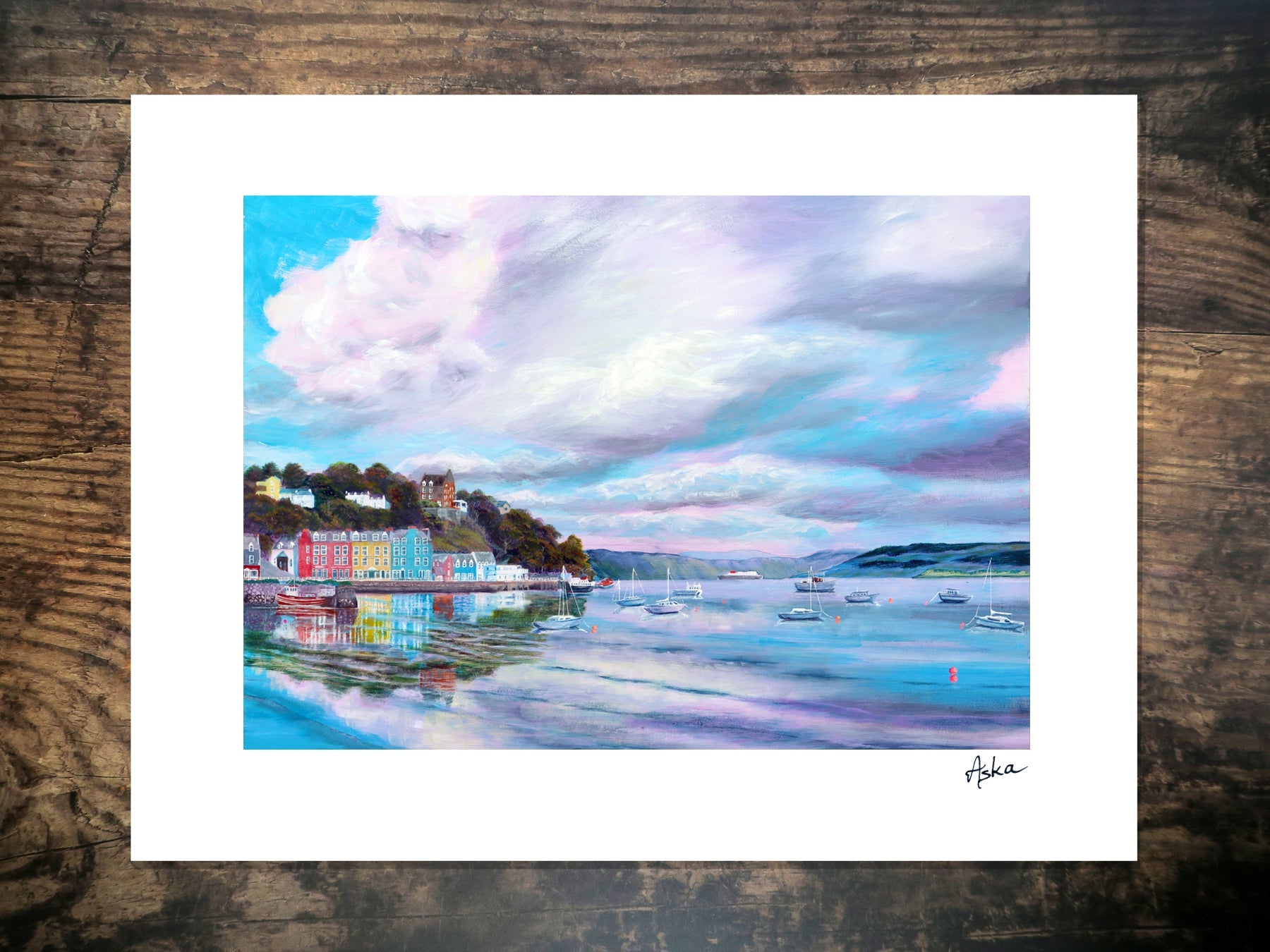 Tobermory reflections print - 1
