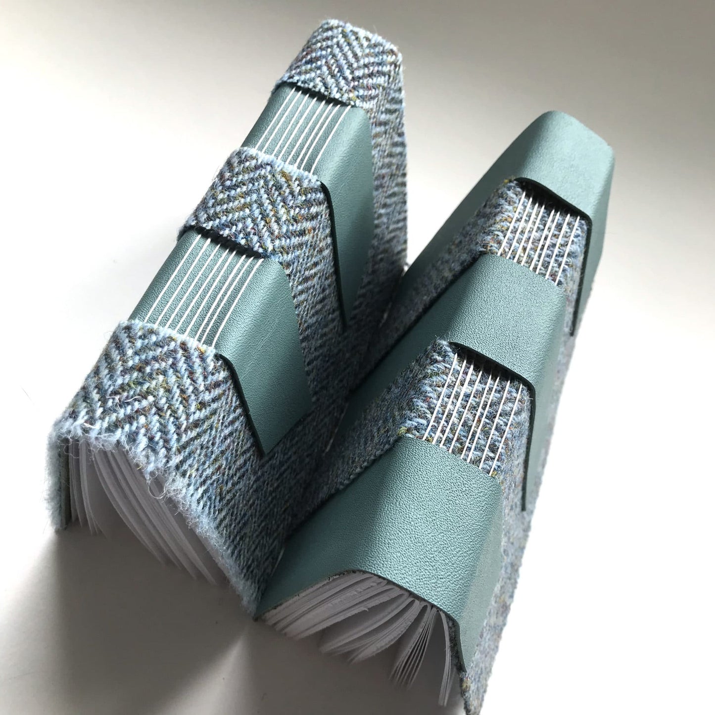 Strapping little Harris Tweed book (3 strap)
