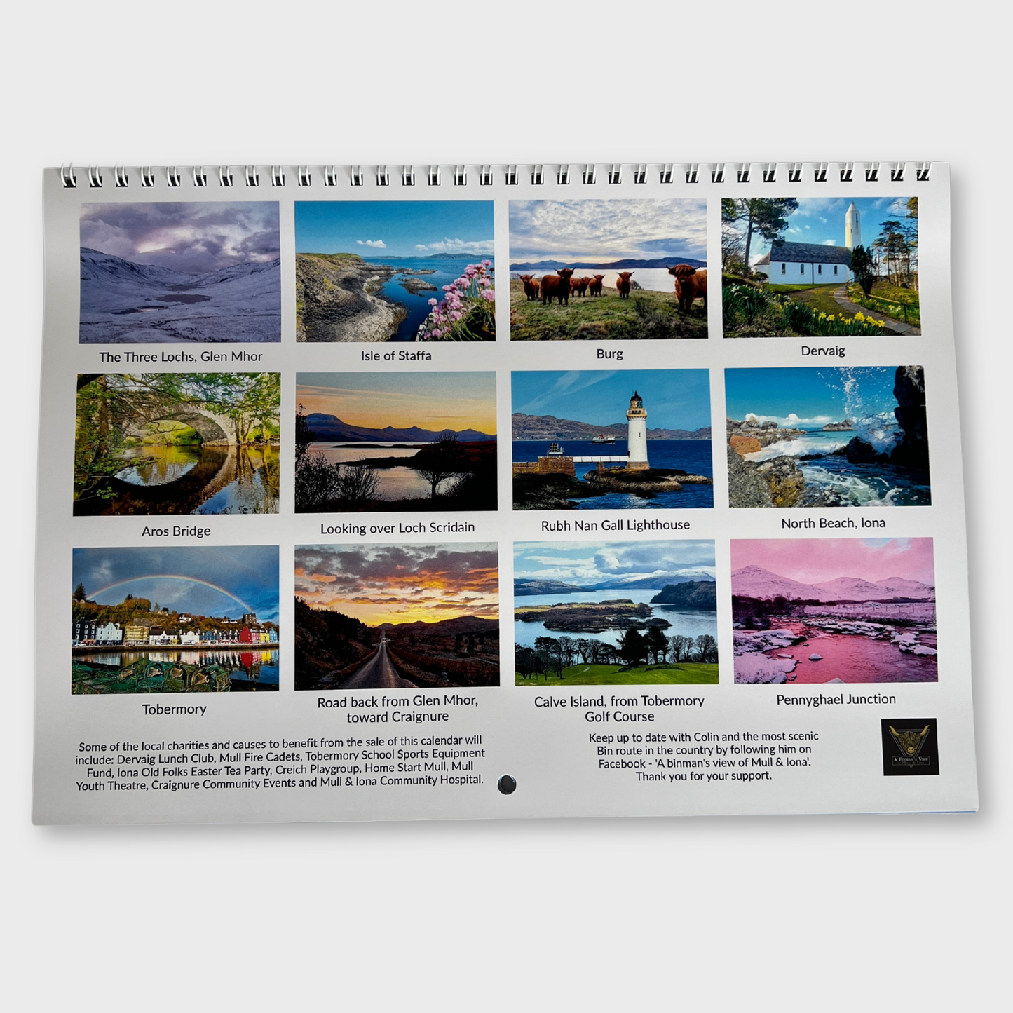 A Binman's View of Mull and Iona - 2025 Landscape Calendar