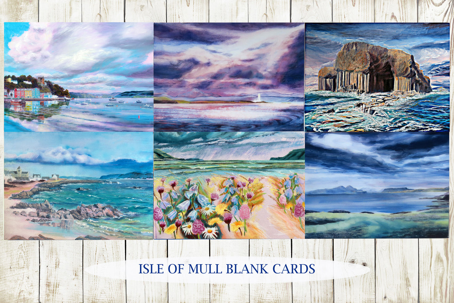 Set of 6 Isle of Mull blank cards