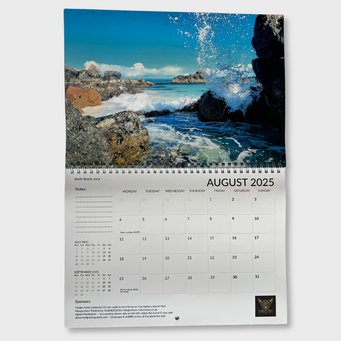 A Binman's View of Mull and Iona - 2025 Landscape Calendar