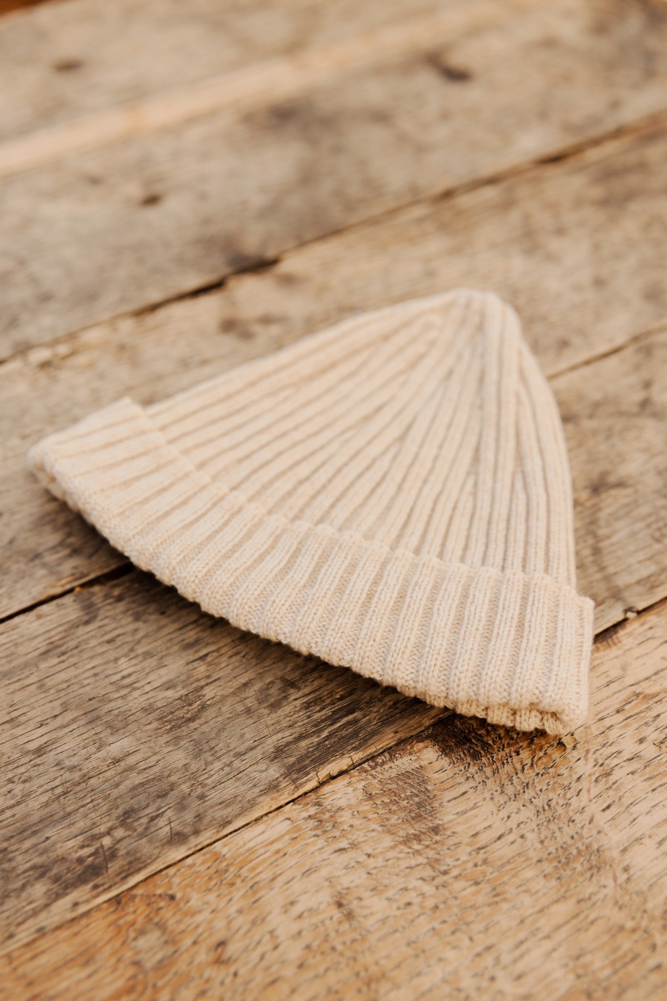 Fisherman Beanie in Sand - 3