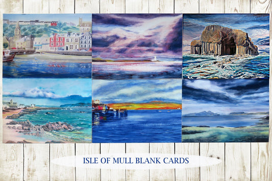 Set of 6 Isle of Mull blank cards - 1