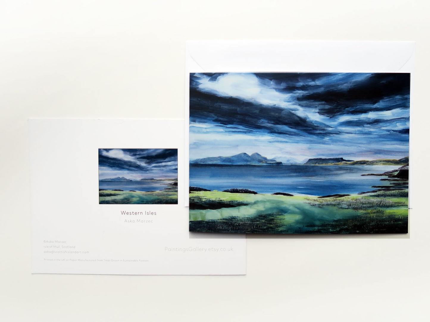 Set of 6 Isle of Mull blank cards - 4