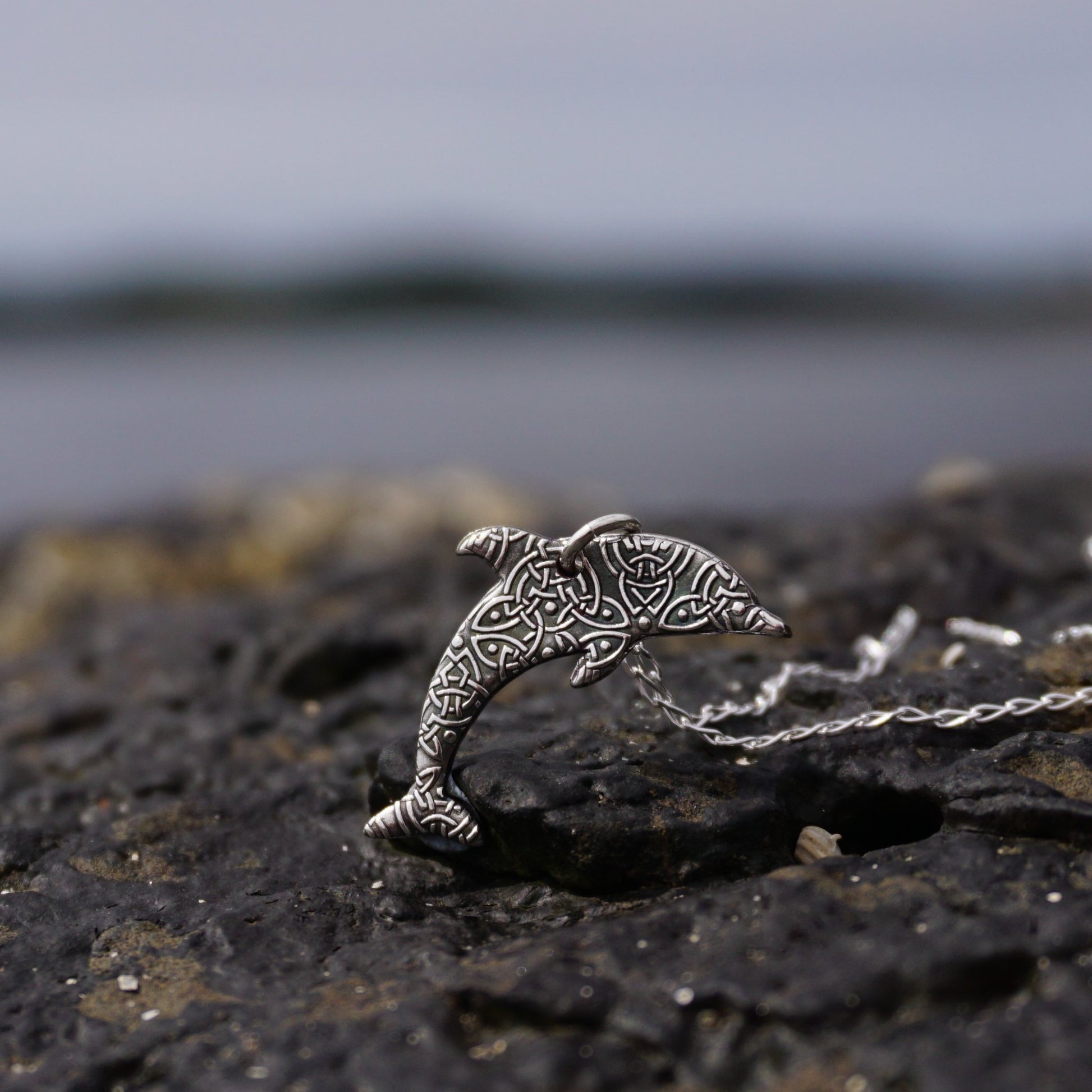 Celtic Dolphin Pendant - 1