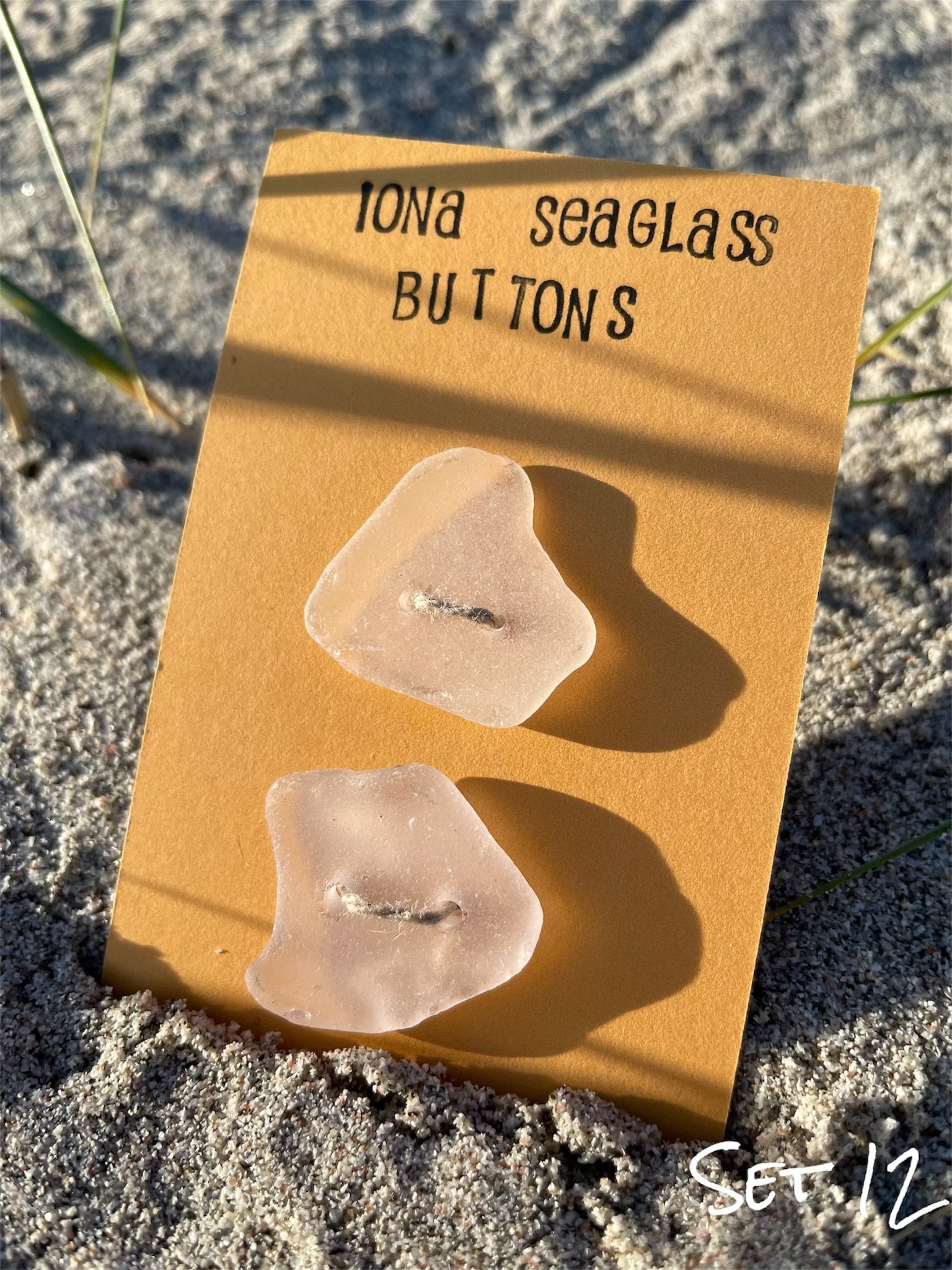 Iona Sea Glass Buttons - 5