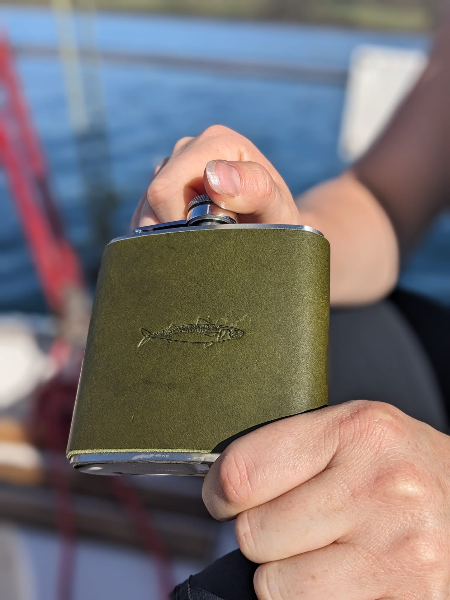 Handmade fish hipflask - 3