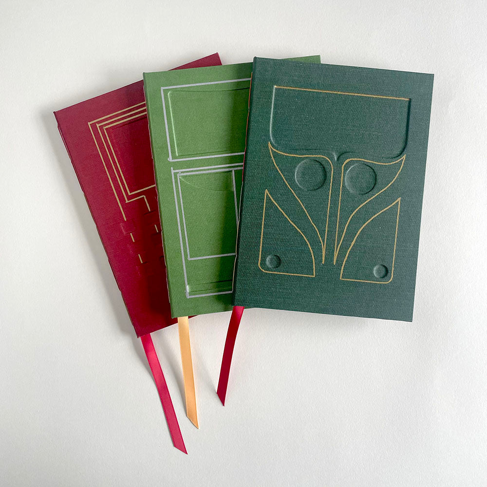 Art nouveau inspired hand bound blank book - 1