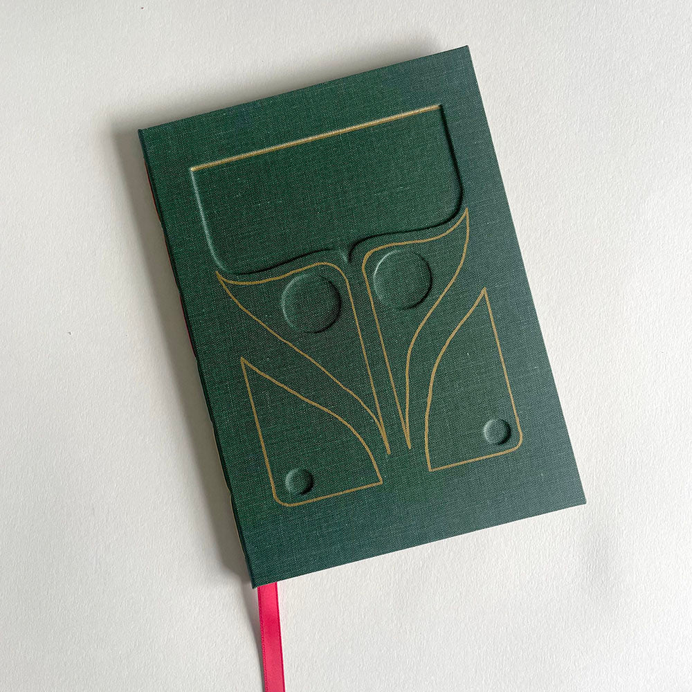 Art nouveau inspired hand bound blank book - 6