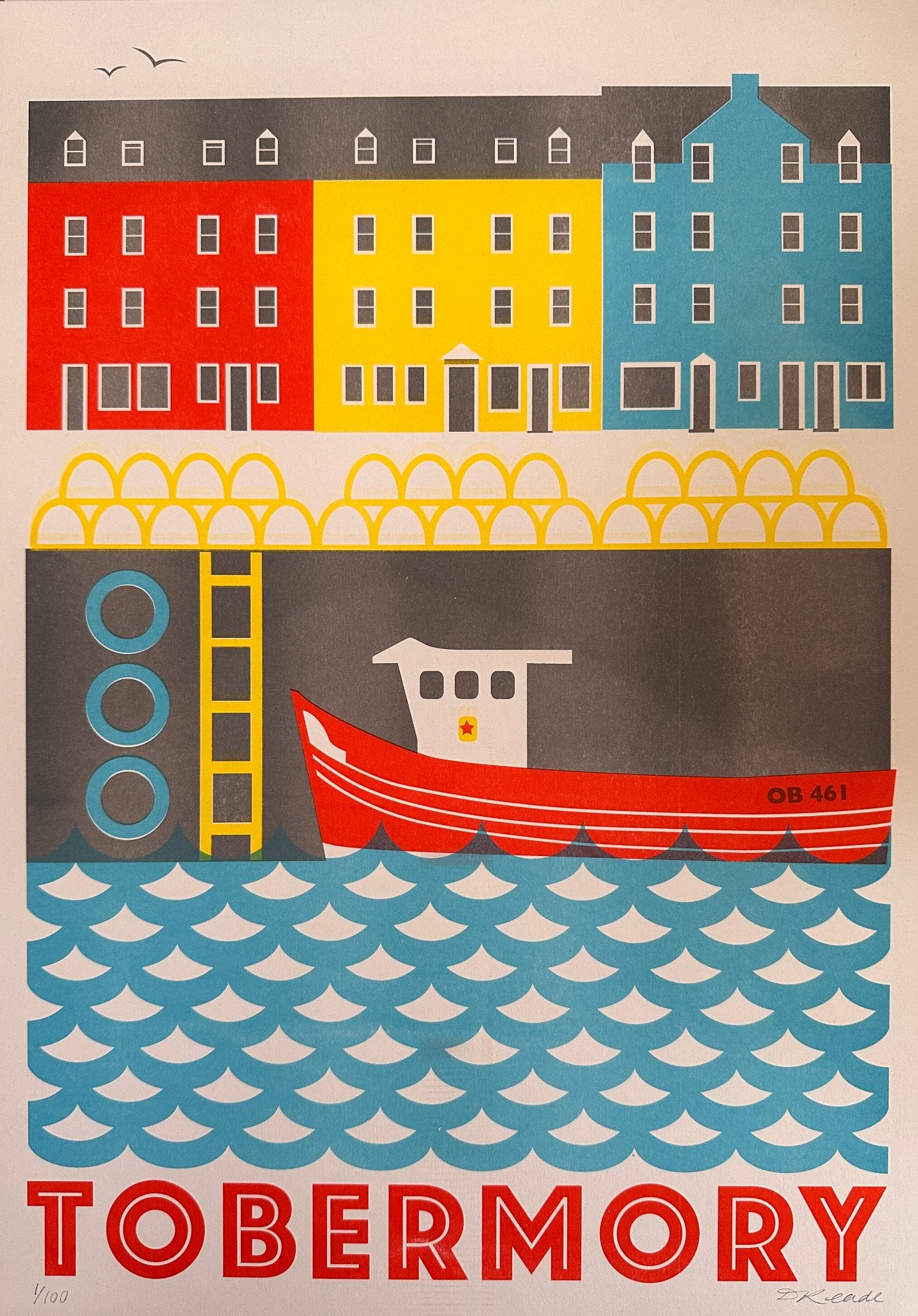 Tobermory Risograph Print - 1