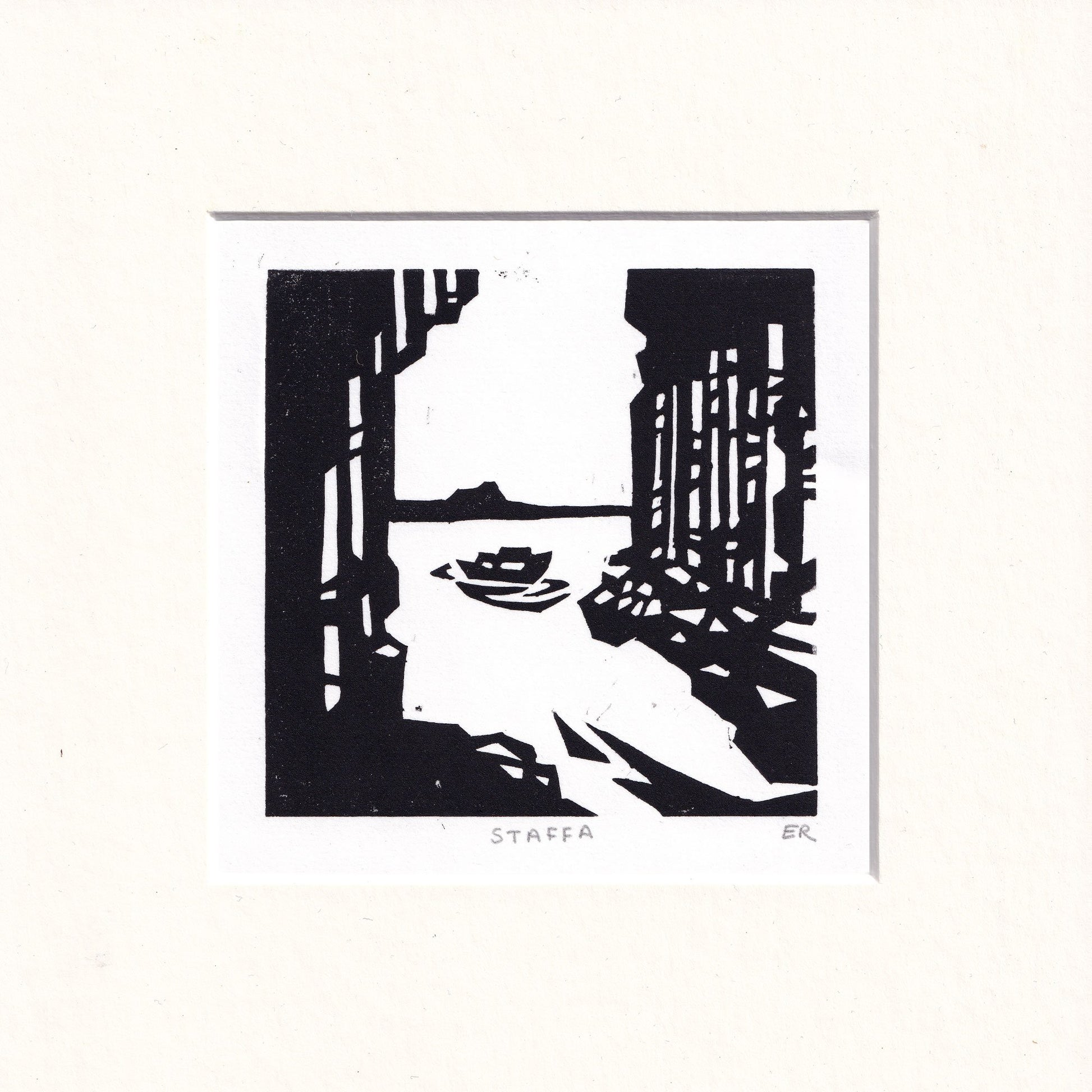 Staffa Original Linocut - 1