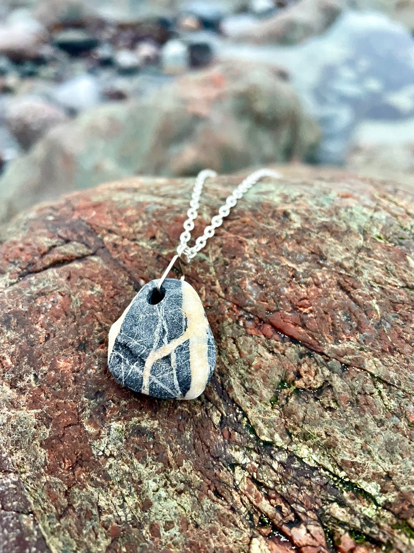 Iona Beach Pebble Pendant - 2