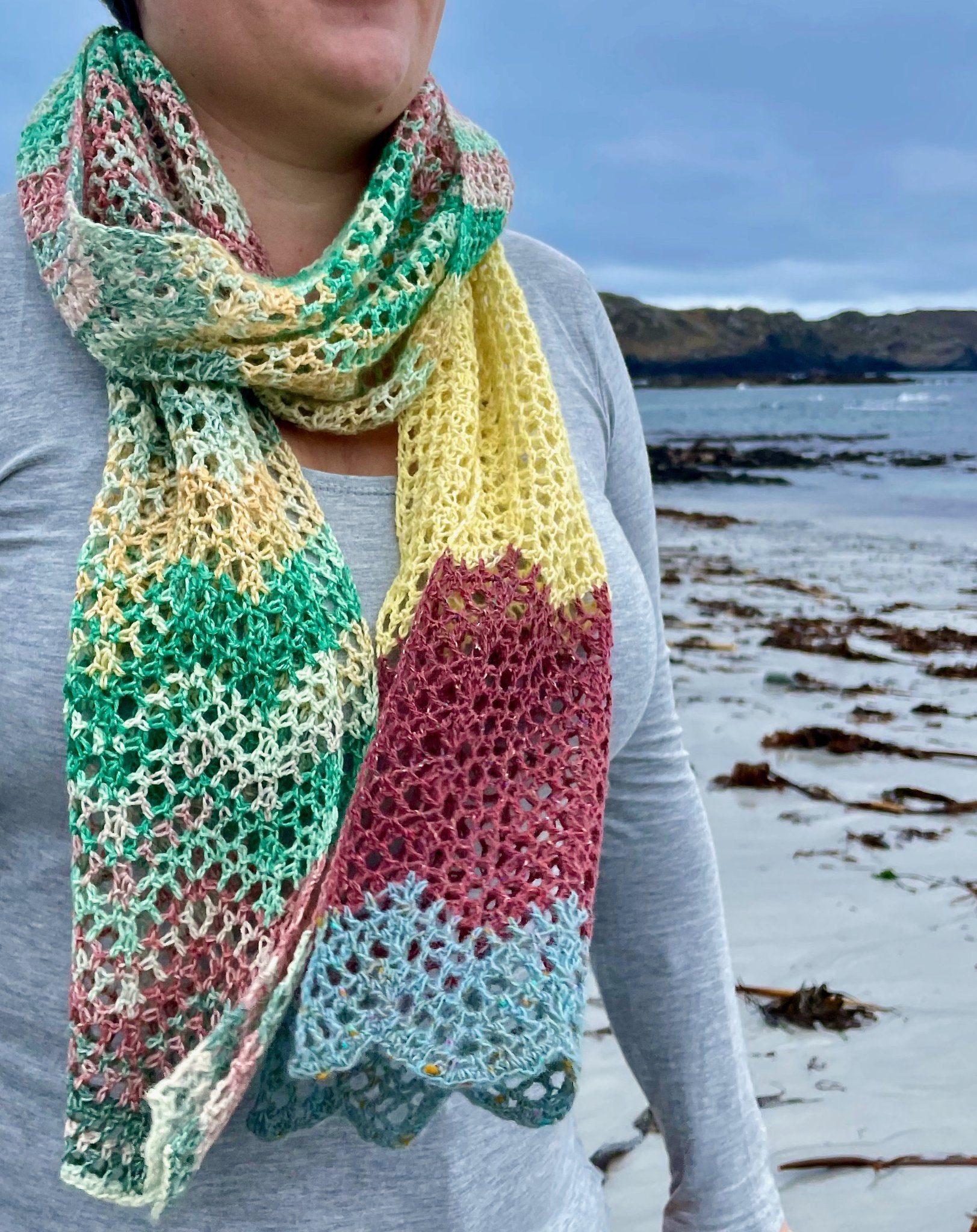 Meadow Walk Crochet Scarf - 4