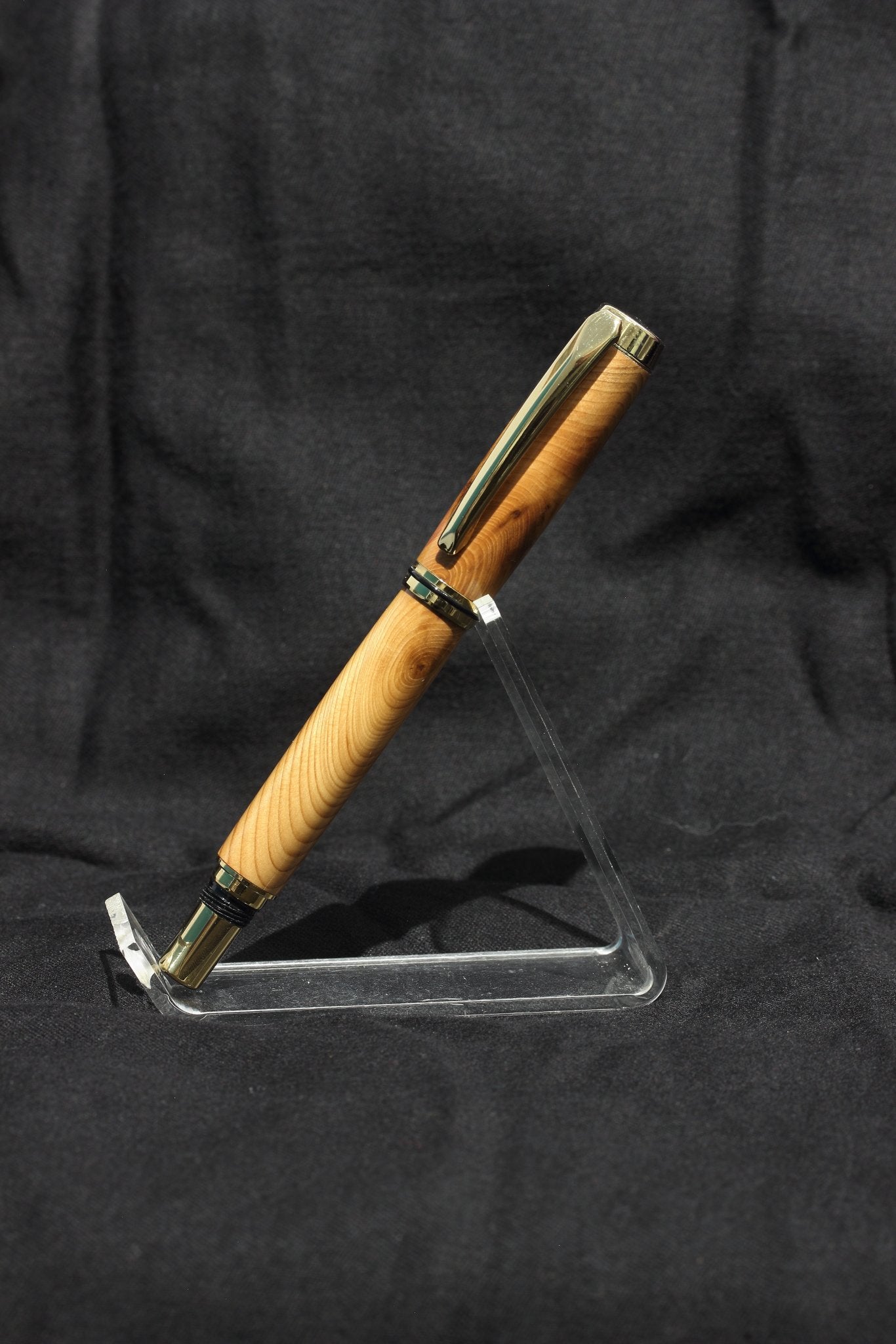 Hand Crafted Yew Wood Pen - 1