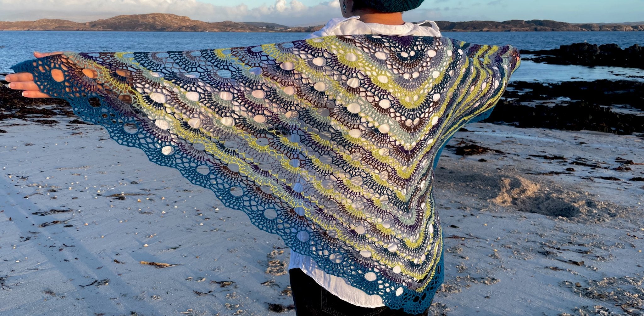beach shawl crochet
