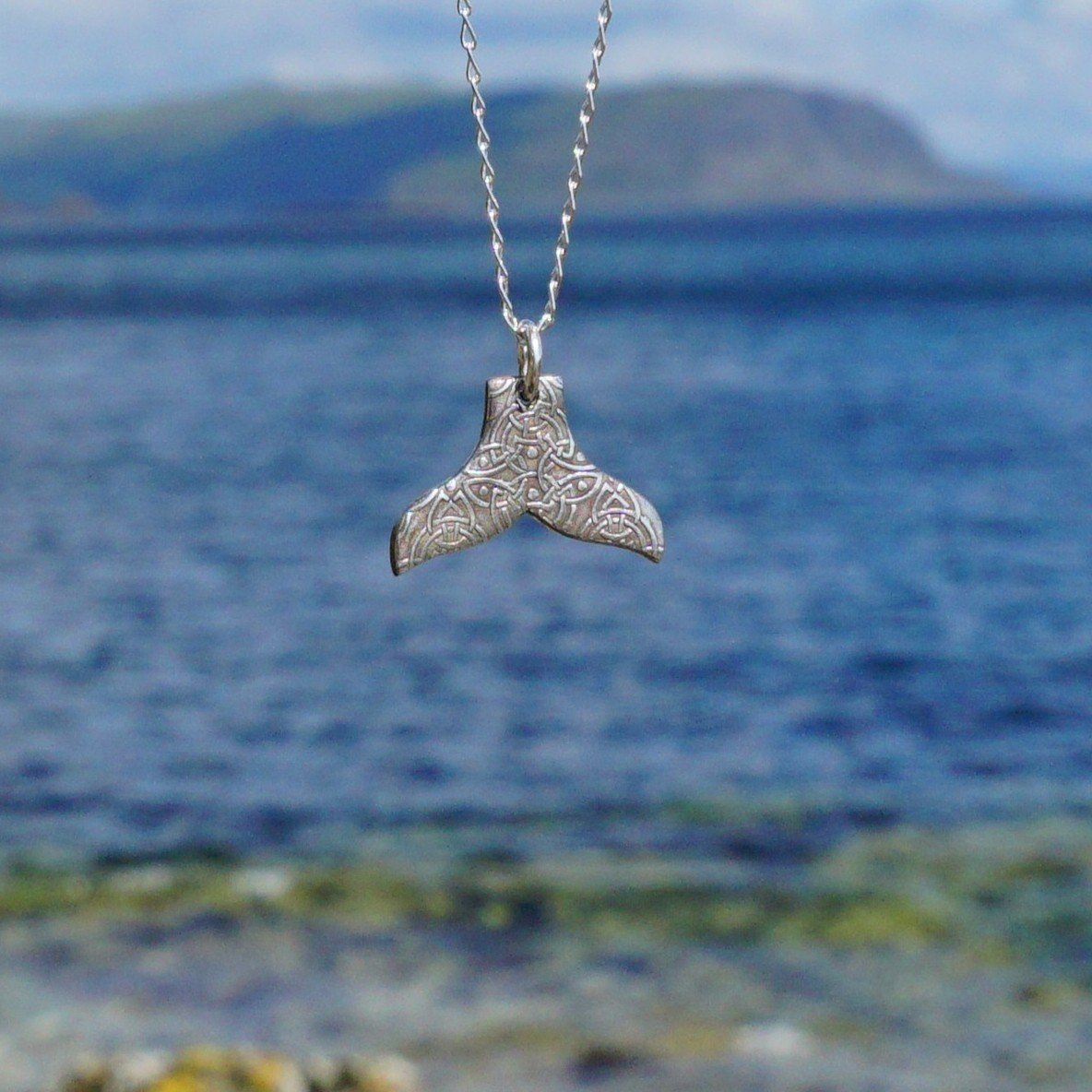 Mini Celtic Whale Tail Pendant – The Mull and Iona Shop