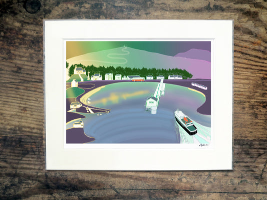 Aurora Borealis over Torosay Church Mull print