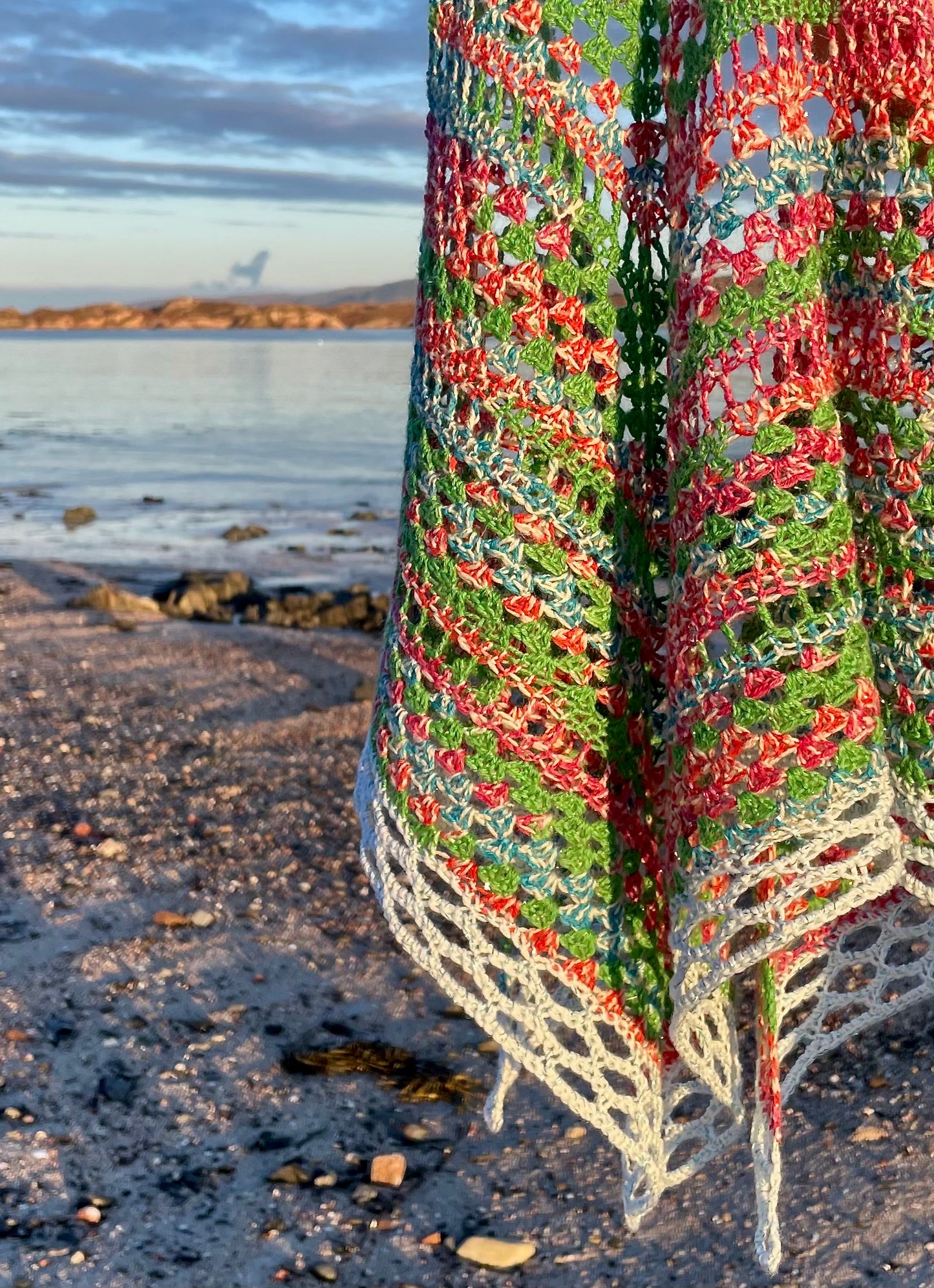 Fairy Lights Crochet Shawl or Scarf