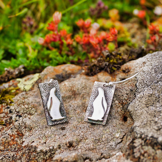 Celtic Moongazing Hare Earrings - 1