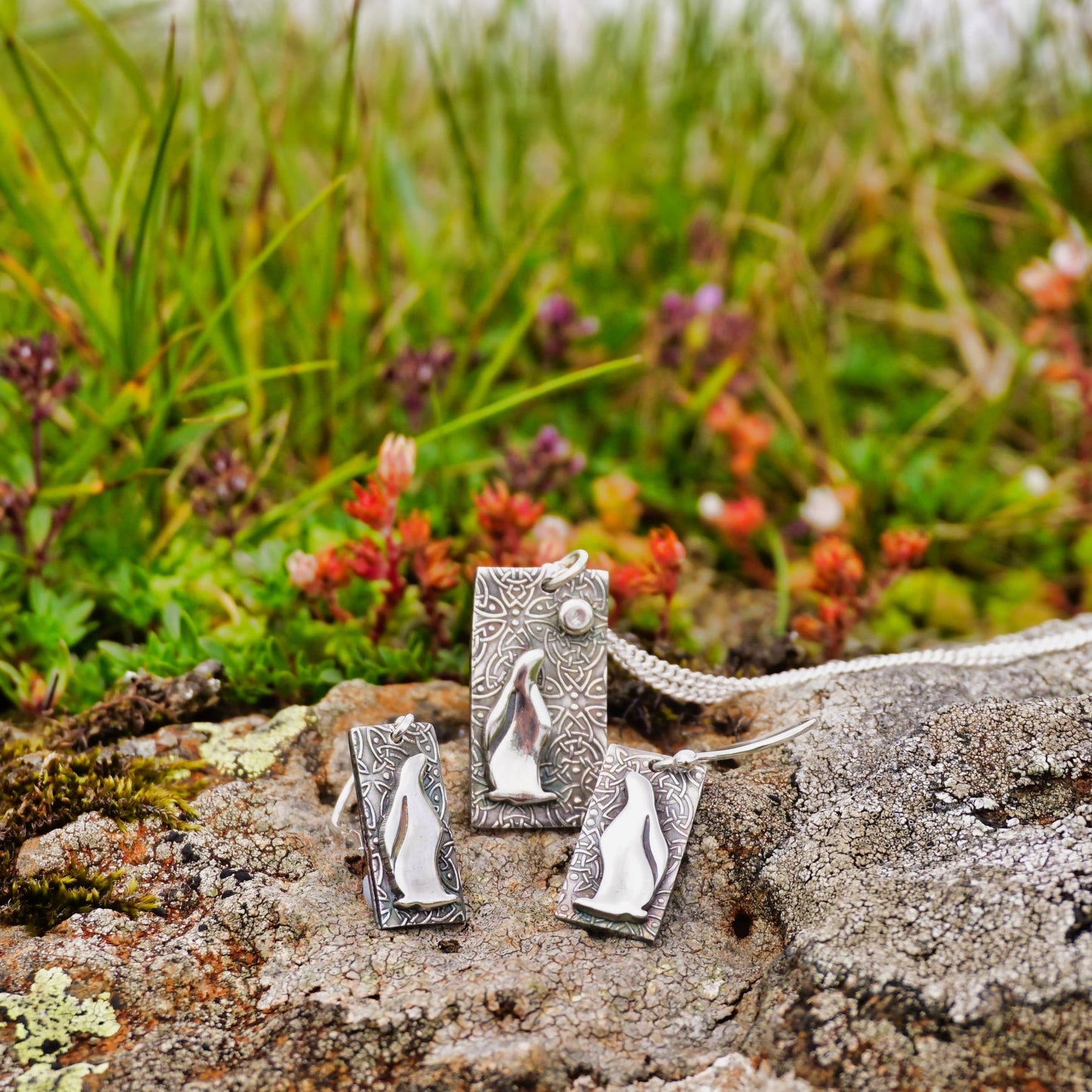 Celtic Moongazing Hare Earrings - 2