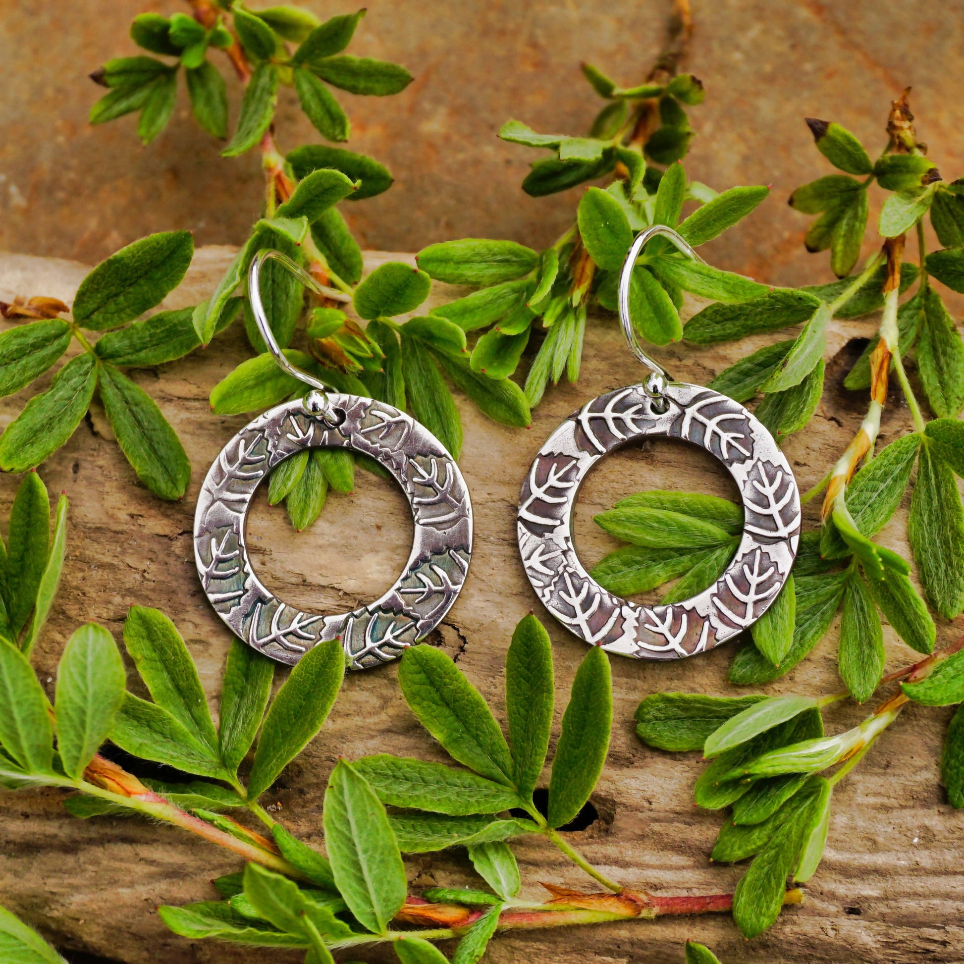 Ring of Leaves Earrings - 1