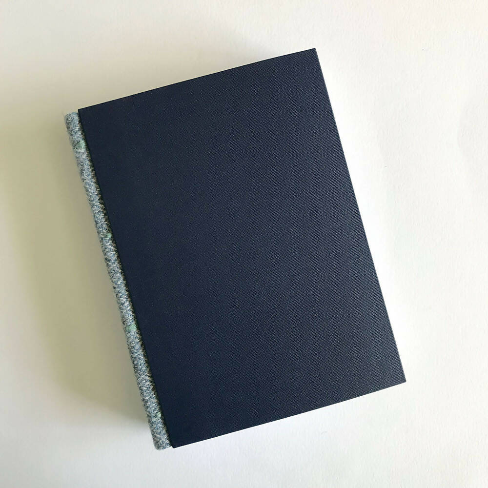 Tweed spine handbound blank books - 8