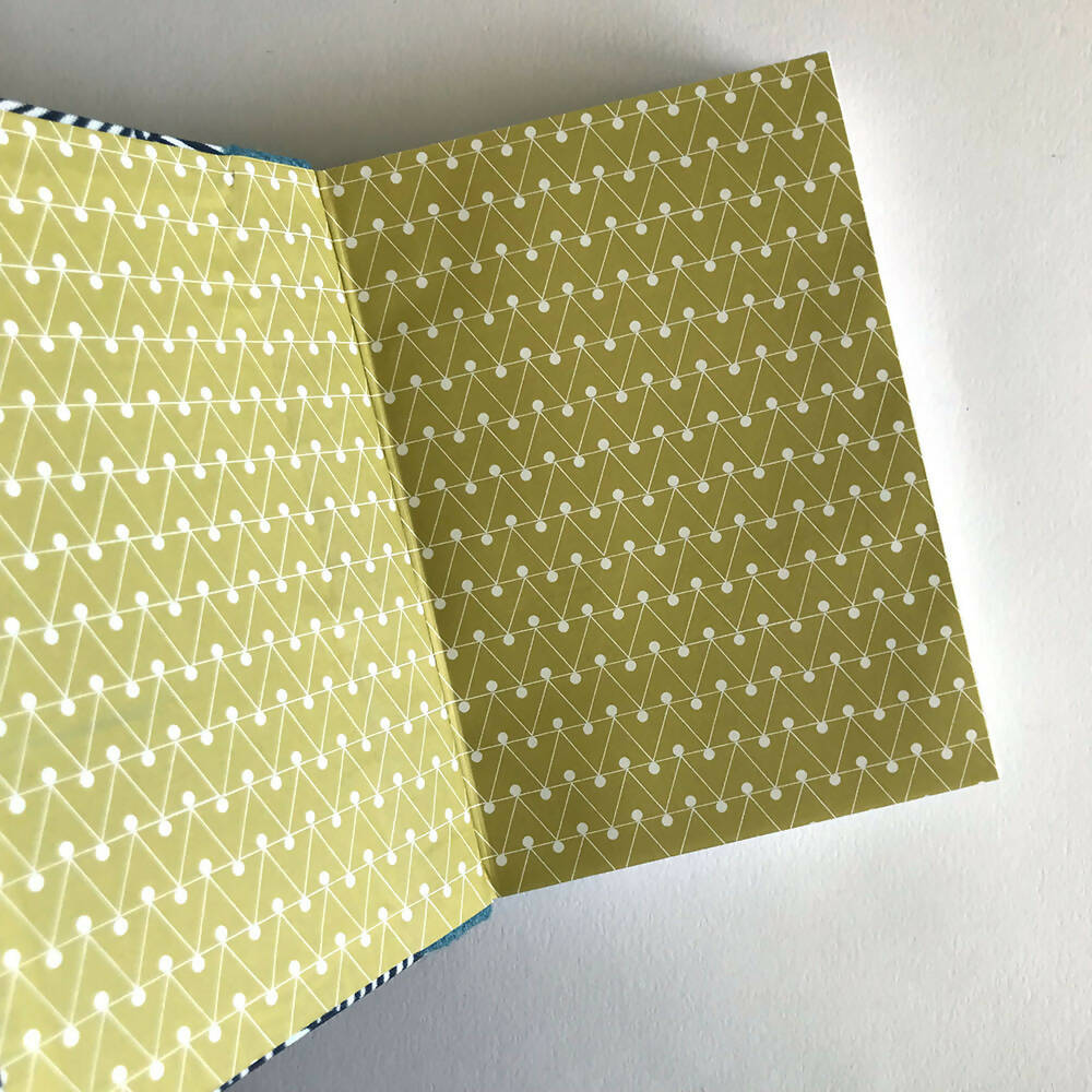 Tweed spine handbound blank books - 5