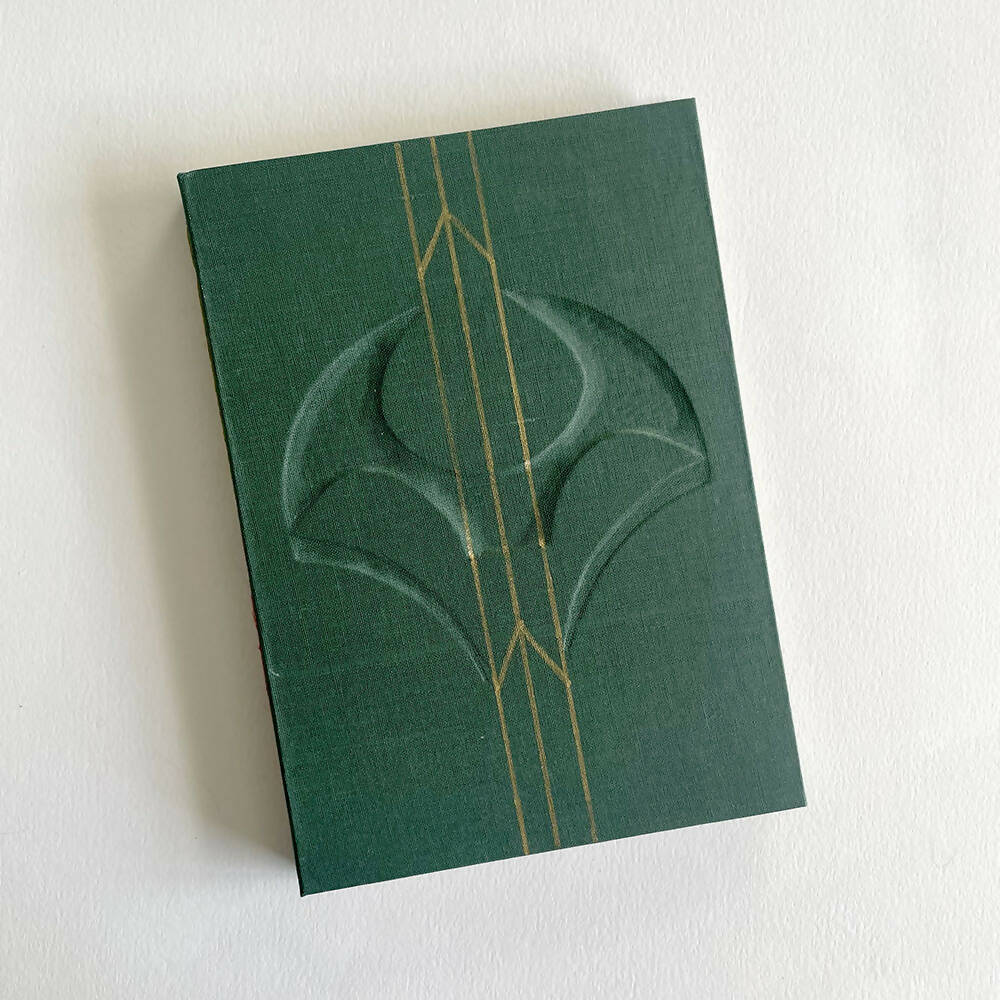 Art nouveau inspired hand bound blank book - 8