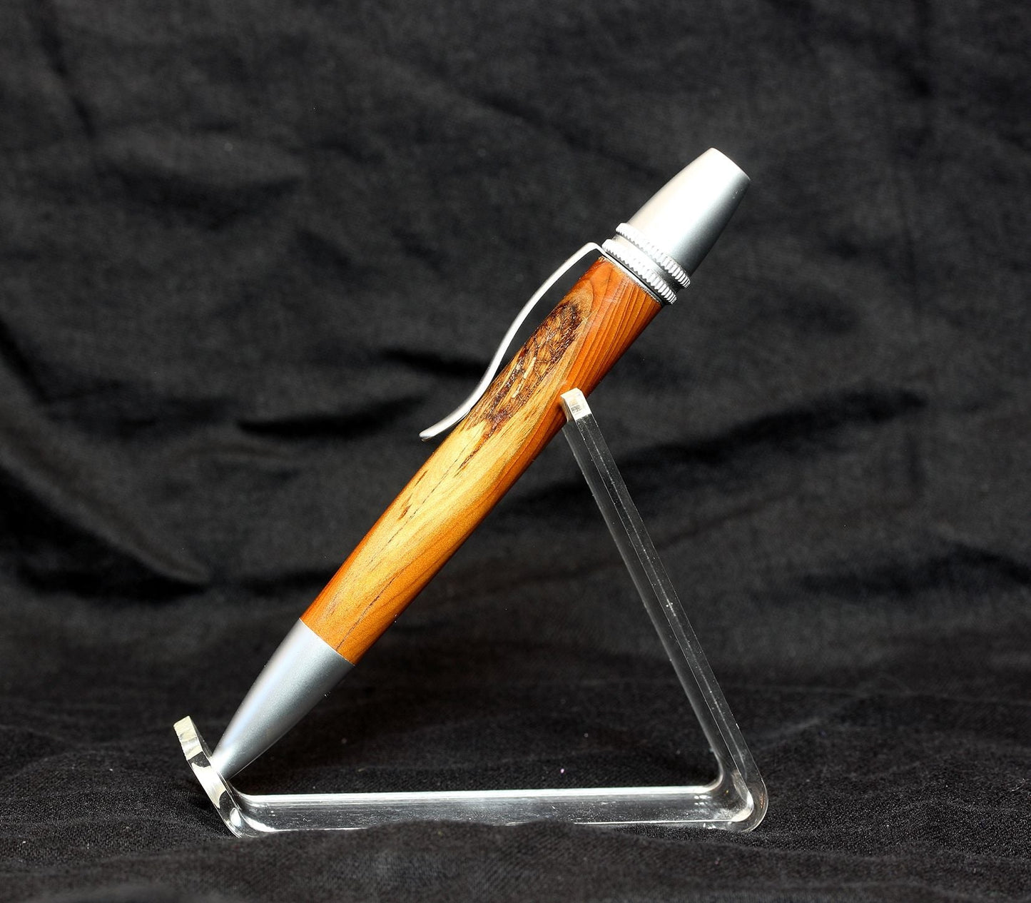 Hand Crafted Yew Wood Pen - 1