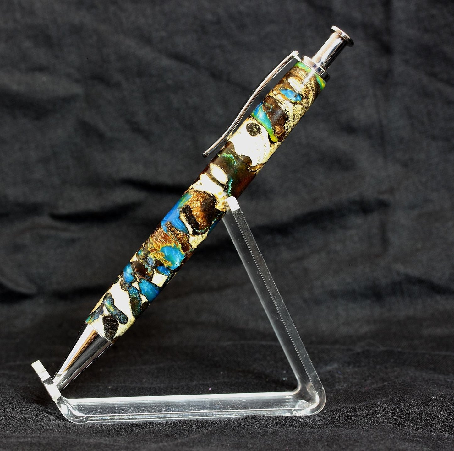 Hand Crafted Hebridean Acrylic Pen – Rockpools - 1