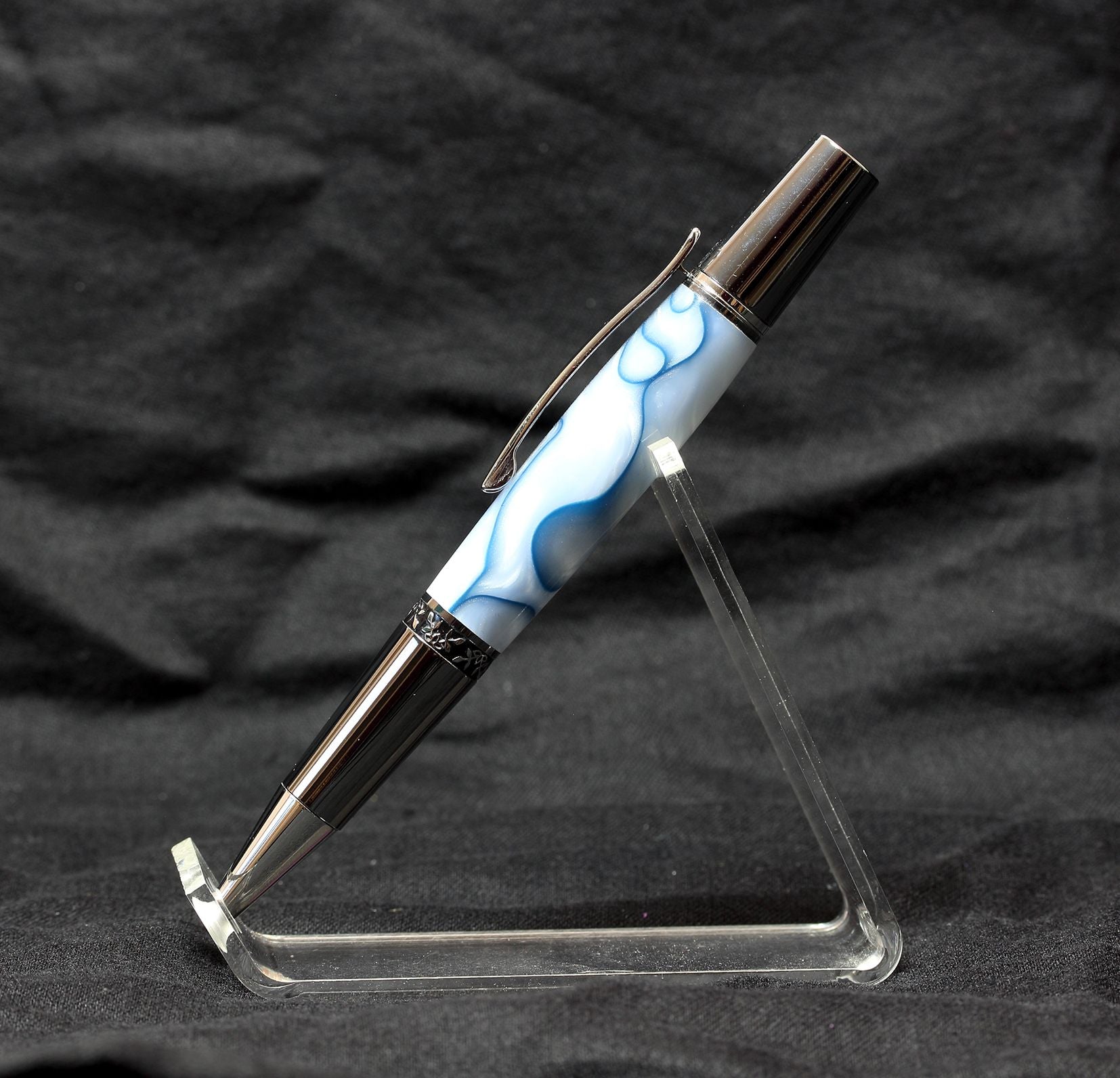 Hand Crafted Hebridean Acrylic Pen – Sea Swirls - 1