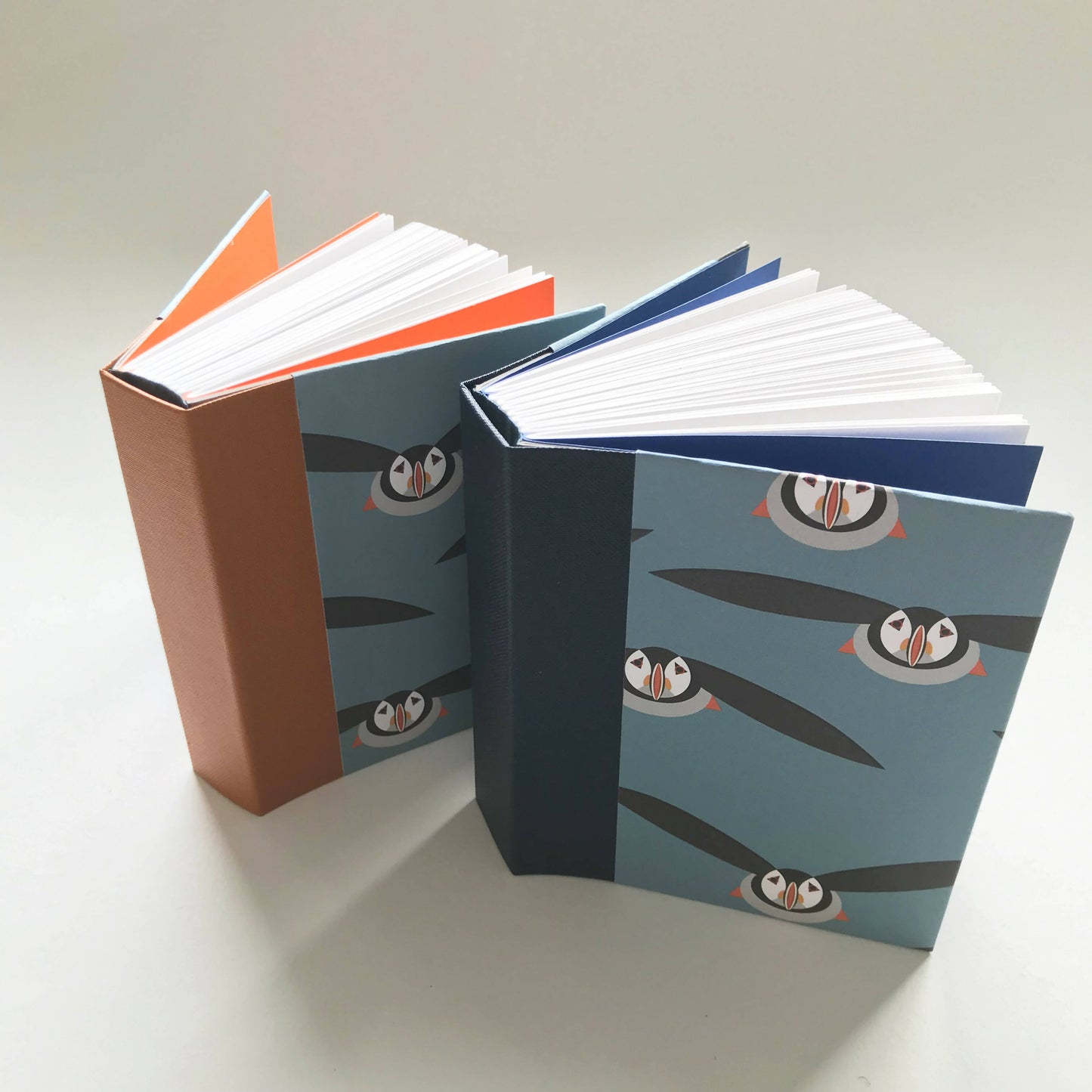 Pocket puffin handmade book