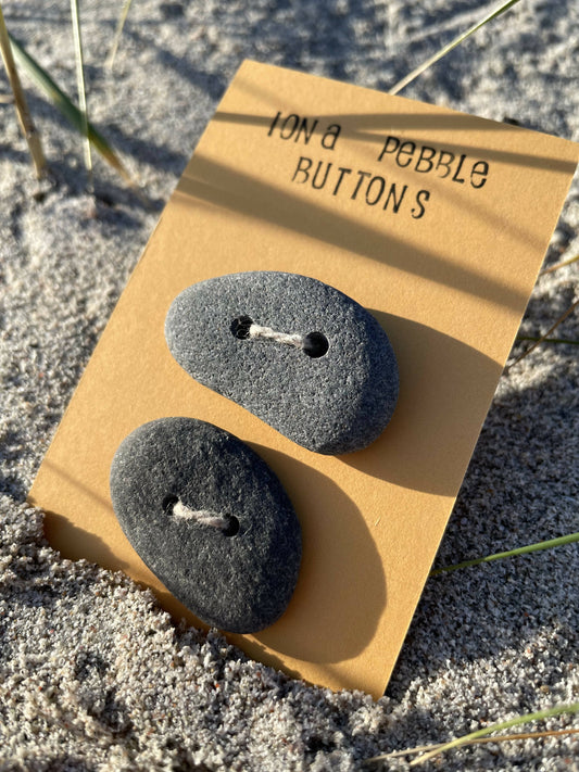 Iona Beach Pebble Buttons - 1