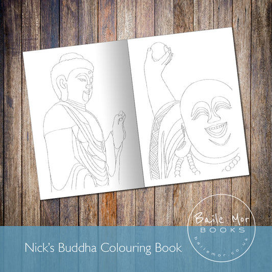 Nick's Buddha colouring book