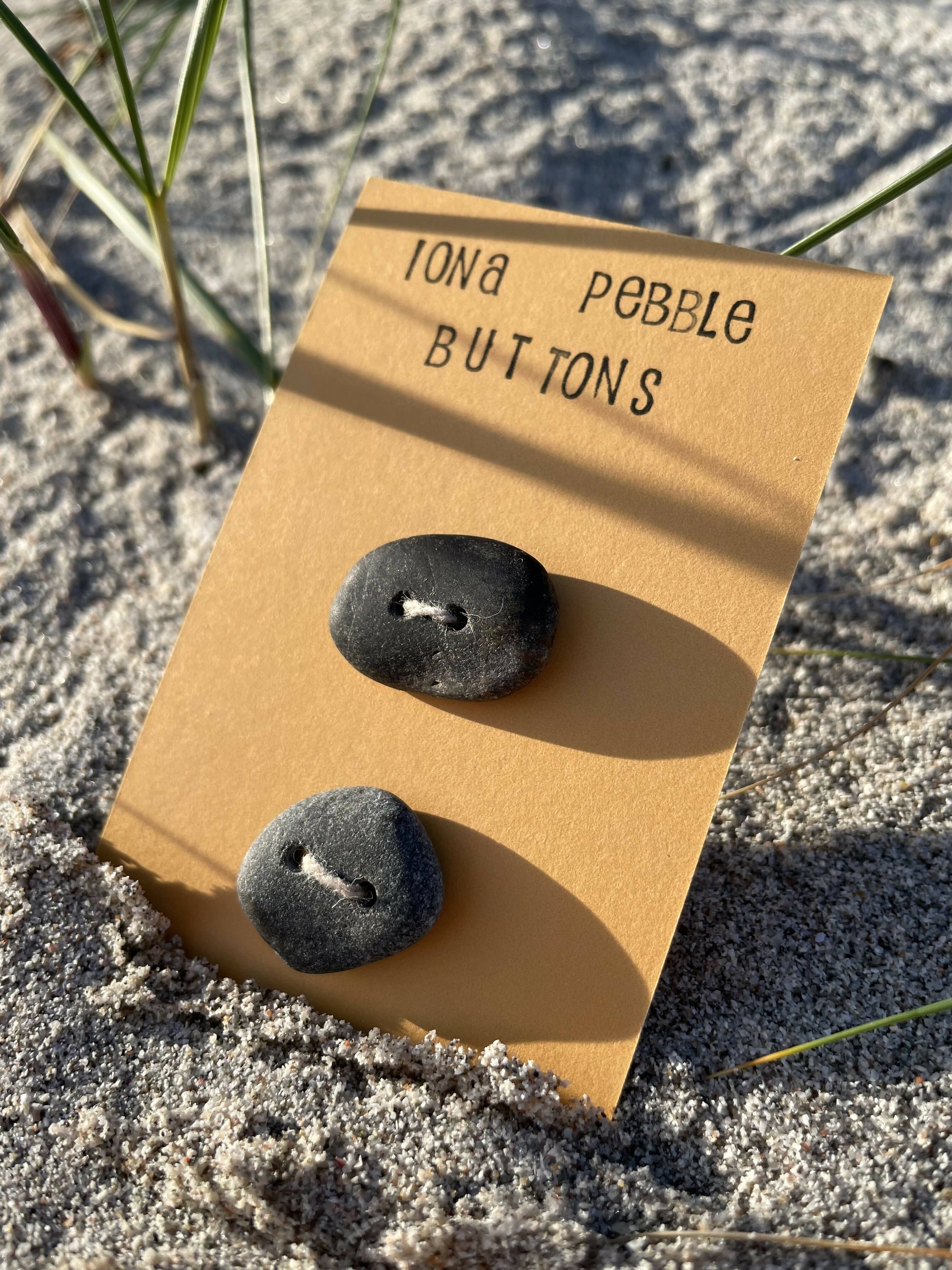 Iona Beach Pebble Buttons - 3