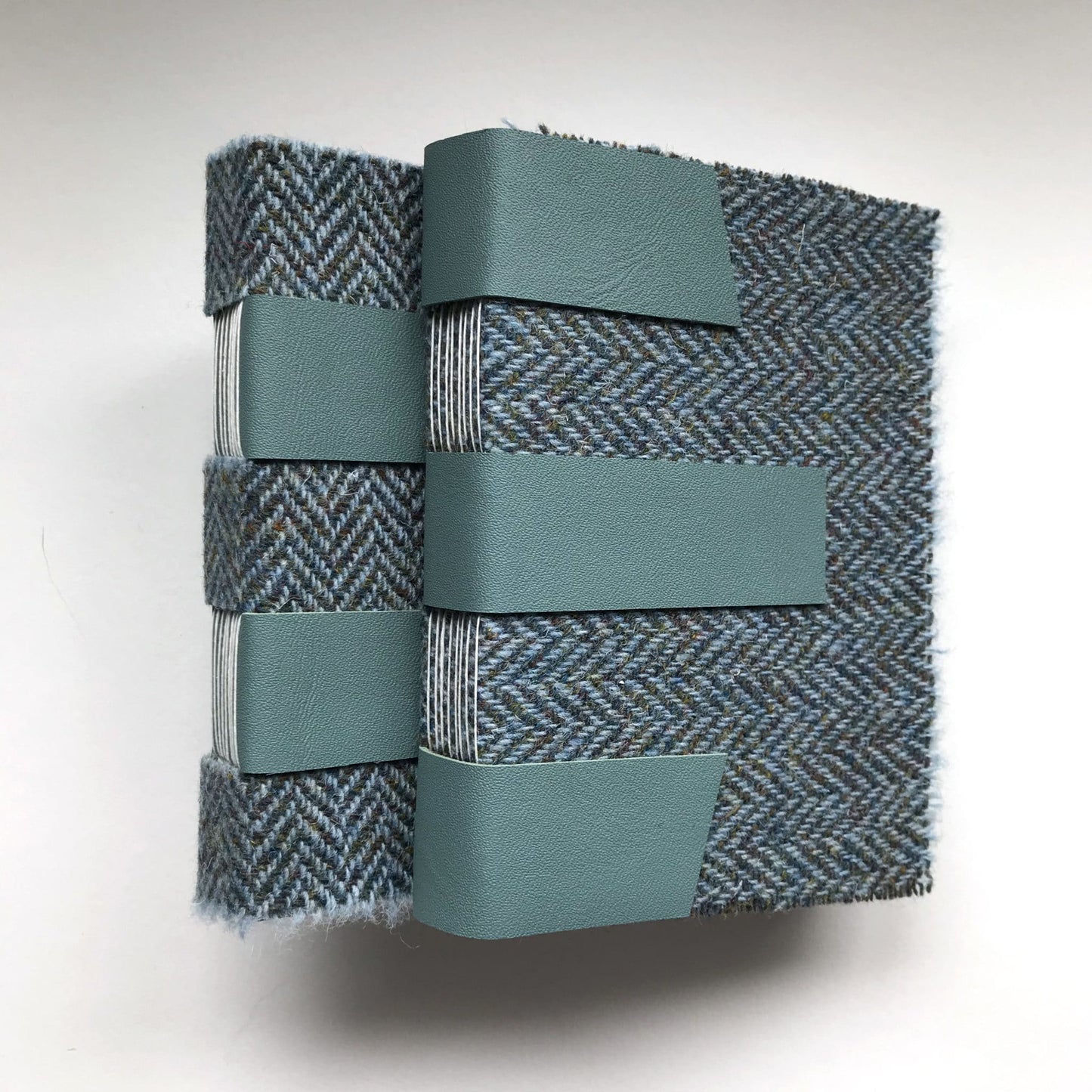 Strapping little Harris Tweed book (3 strap)