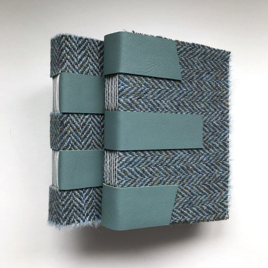 Strapping little Harris Tweed book (2 strap)