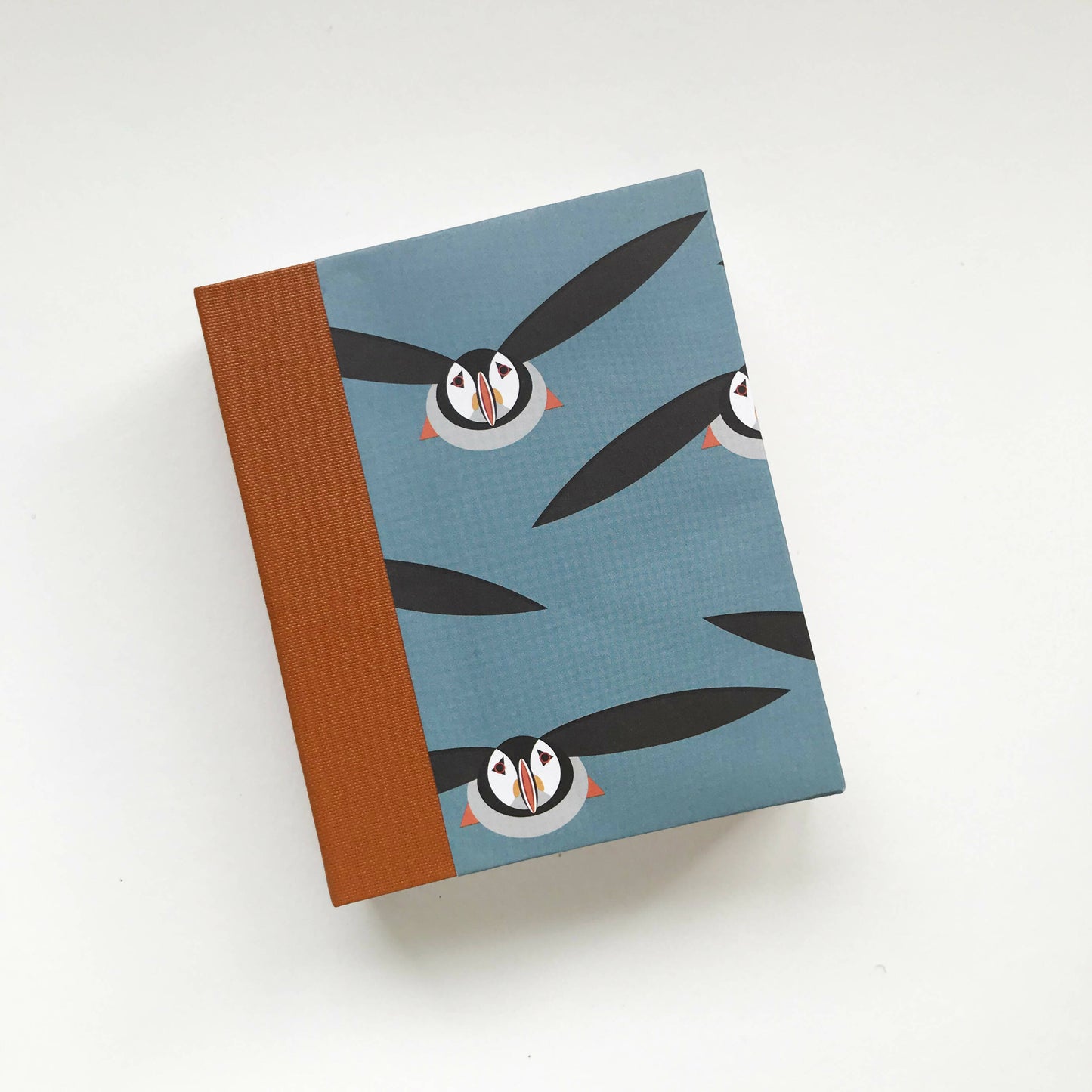 Pocket puffin handmade book